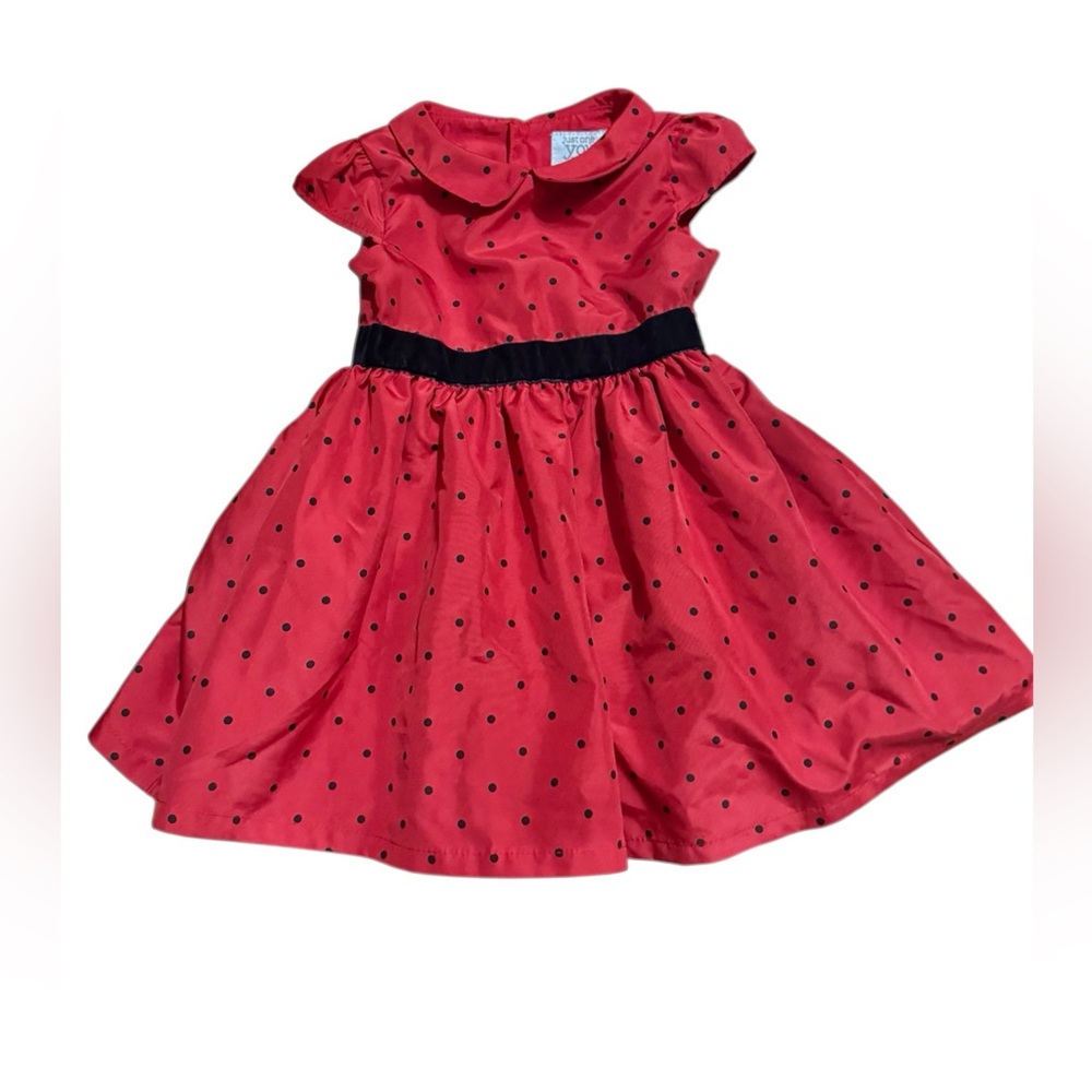 Carter's Red and Black Polka Dot Dress